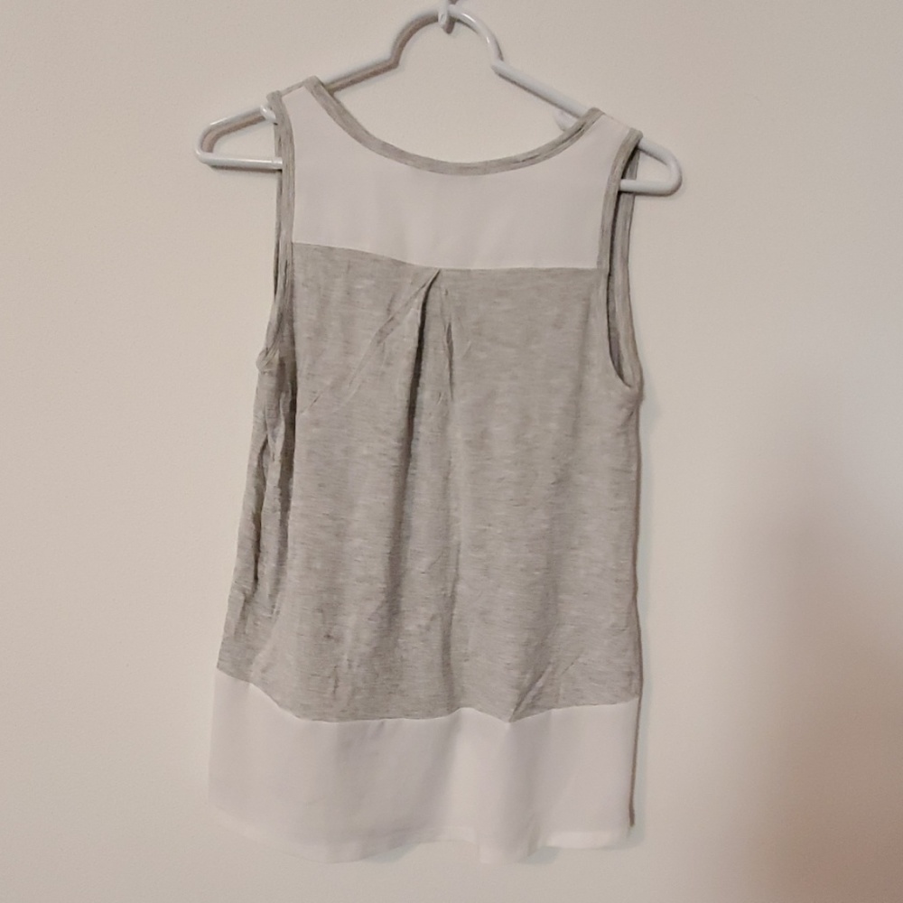 Banana Republic Cotton Tshirt and Chiffon-like Tank Top - Picture 2 of 3